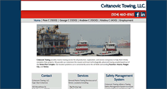 Desktop Screenshot of cvitanovictowing.com