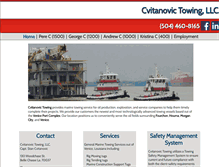 Tablet Screenshot of cvitanovictowing.com